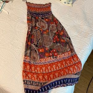 Angie Sleeveless Maxi Dress, Size Medium